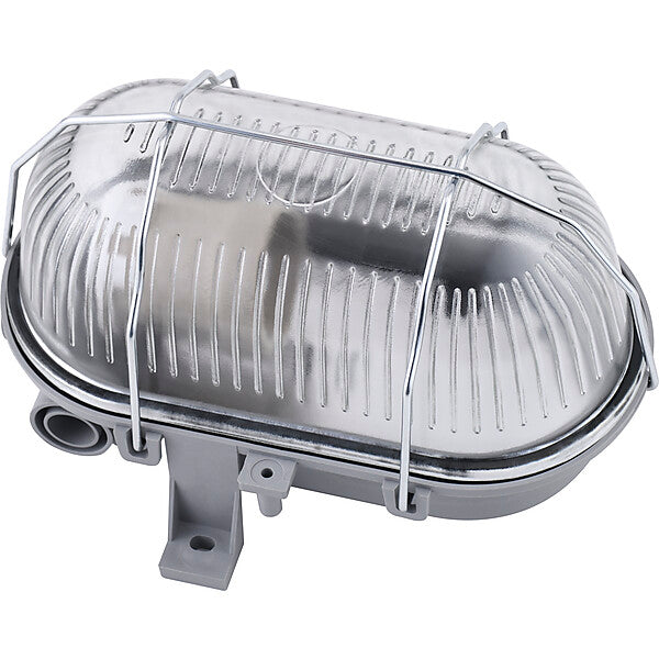 Megatron Ovalleuchte IP44 E27 grau MT69062